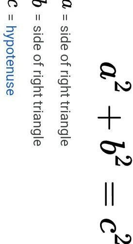 Can someone explain how to use the Phythagoren theorem please?-example-1