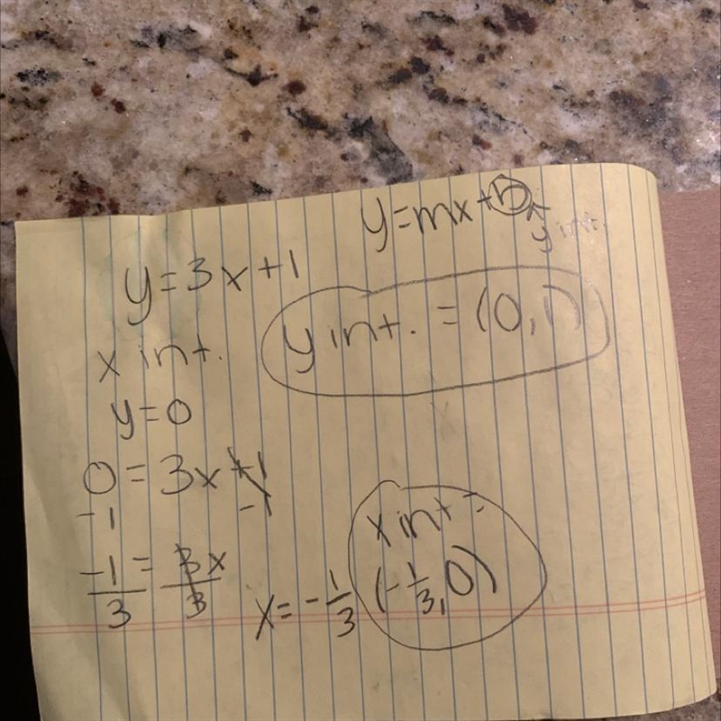 Please answer asap, tysm Find x - and y -intercepts. Write ordered pairs representing-example-1