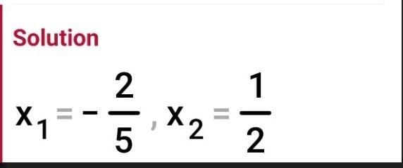 Solving quadratic equation by Factorization 10x {}^(2) - x = 2 Help me pleasee​-example-2