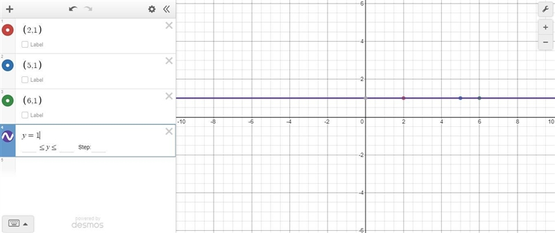 10. Which set of ordered pairs is linear? A. {(2, 1), (5, 1), (6, 1)} 8. {(1, 4), (0, 0), (1, 6)} C-example-1