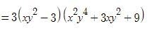 Factor 3x^3y^6-81 no clue man-example-1