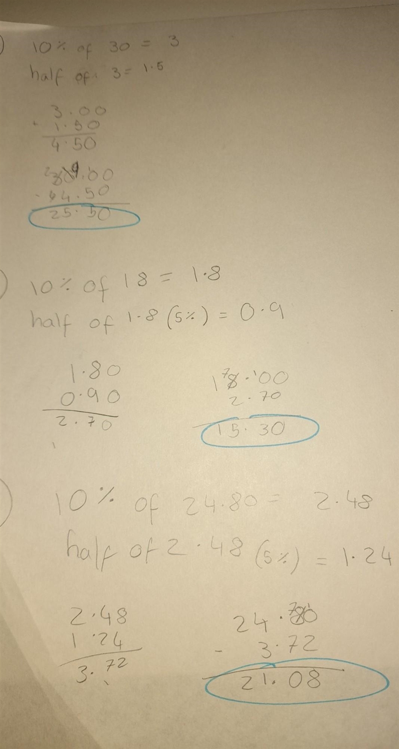 The sale price of every item in a store is 85% of its usual price. Type the answers-example-1