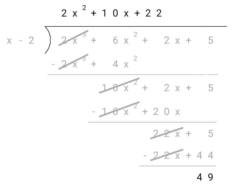 Please help. I) Determine the remainder when f(x)= 2x³+bx²+2x+5 is divided by x+1. If-example-2