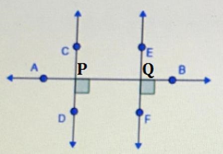 Identify all sets of parallel and perpendicular lines in this image.-example-1