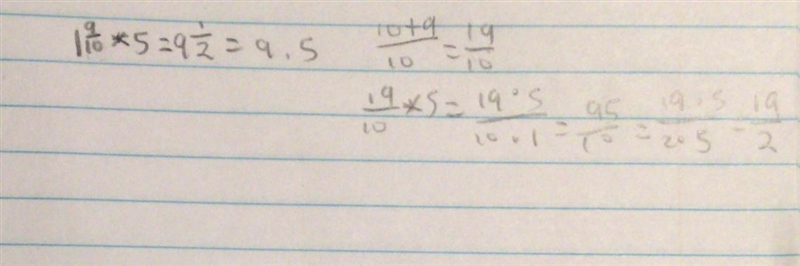 The diameter of a penny is 1 9/10 cm. Justin lined up 5 pennies next to each other-example-1