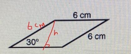 What is the area of the parallelogram ?-example-1