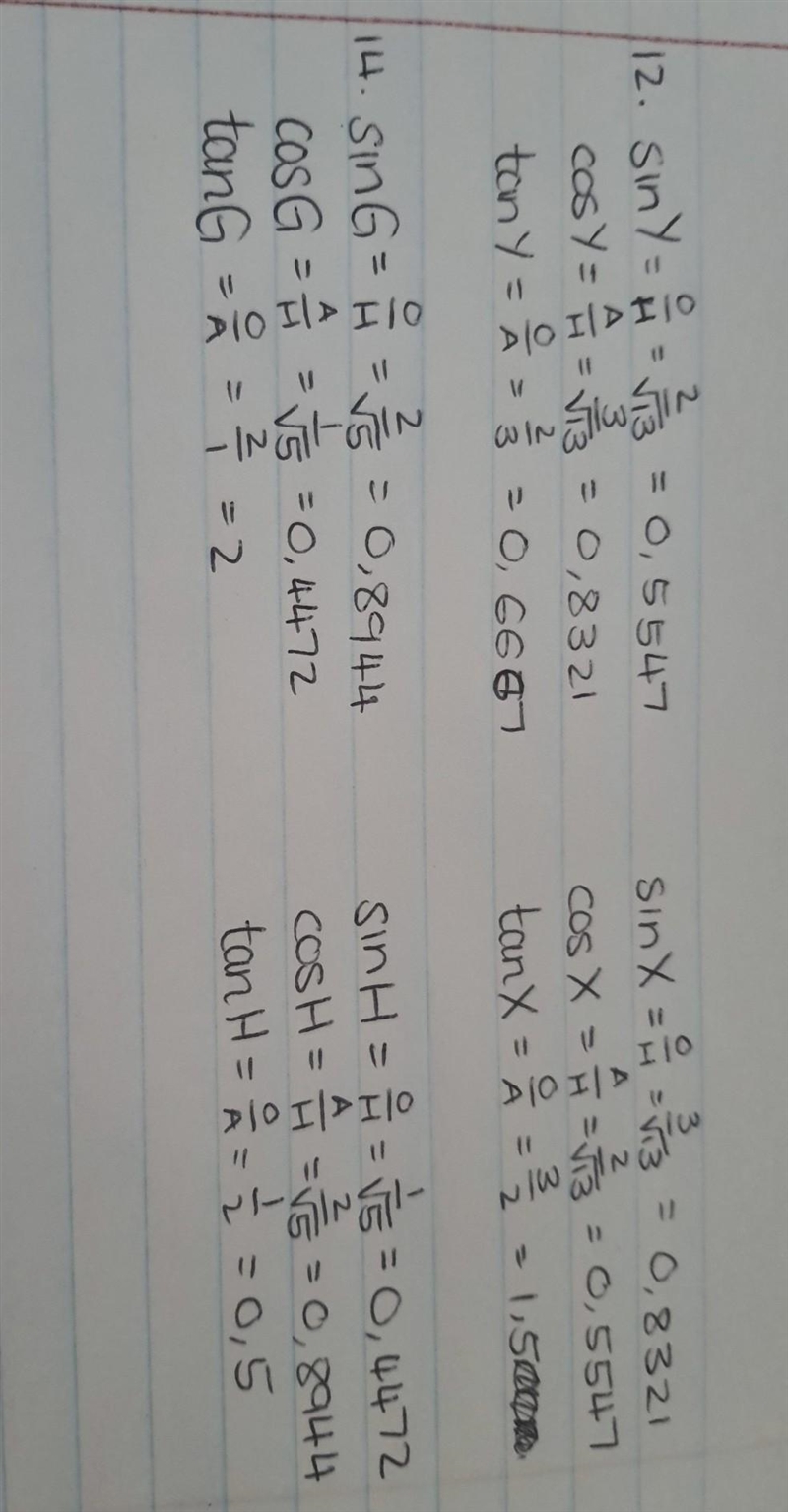 Finding trigonometric ratios: ( ONLY QUESTIONS 10, 12 and 14)-example-3