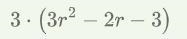 Rewrite in simplest terms. 8r-2(7r+9)-example-1