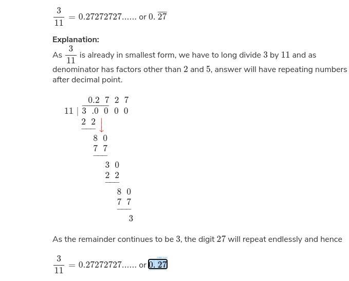 3/11 as a decimal equivalent-example-1