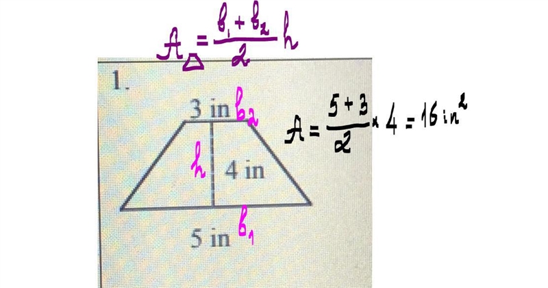 What is the area of this trapezoid? Please find the correct answer and equation.-example-1