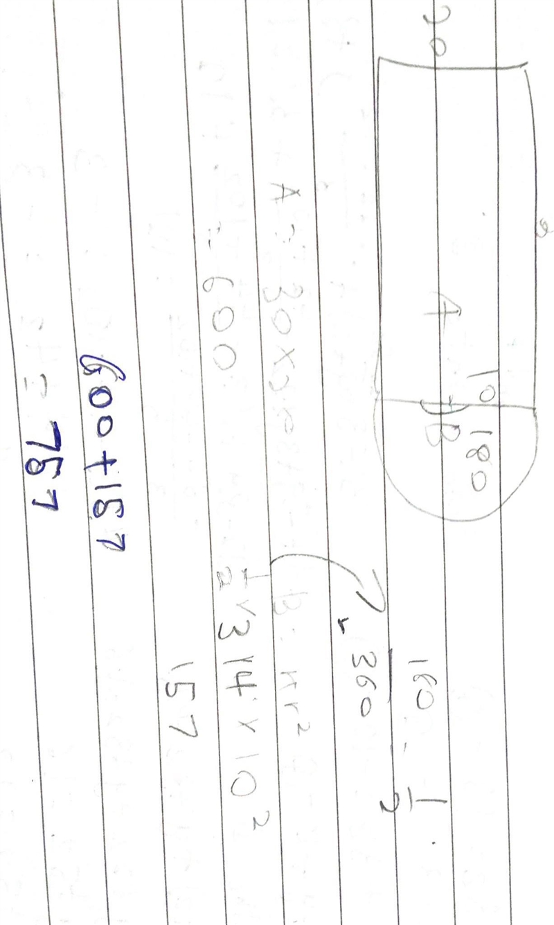 Help please The area is approximately ___ square units. Use 3.14 for π.-example-1