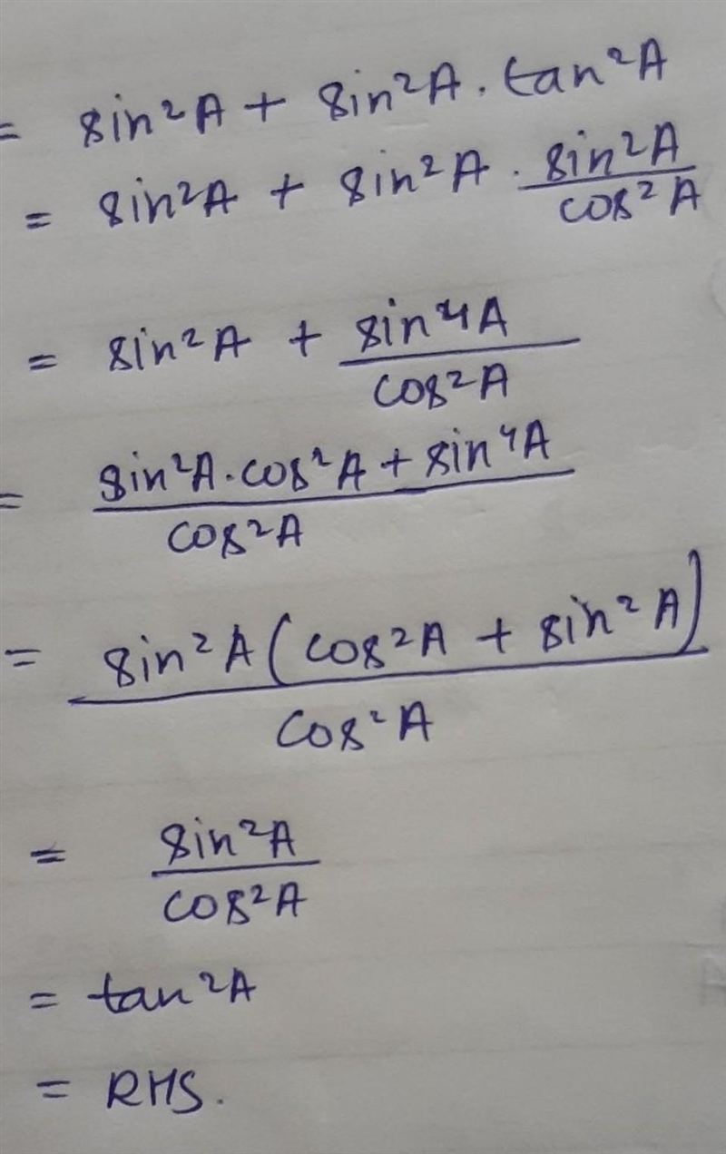 Sin^2a + tan^2a sin^2a = tan^2a​-example-1