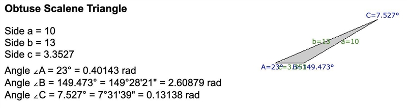 In △ABC, m∠A=23°, a=10, and b=13. Find c to the nearest tenth.-example-2