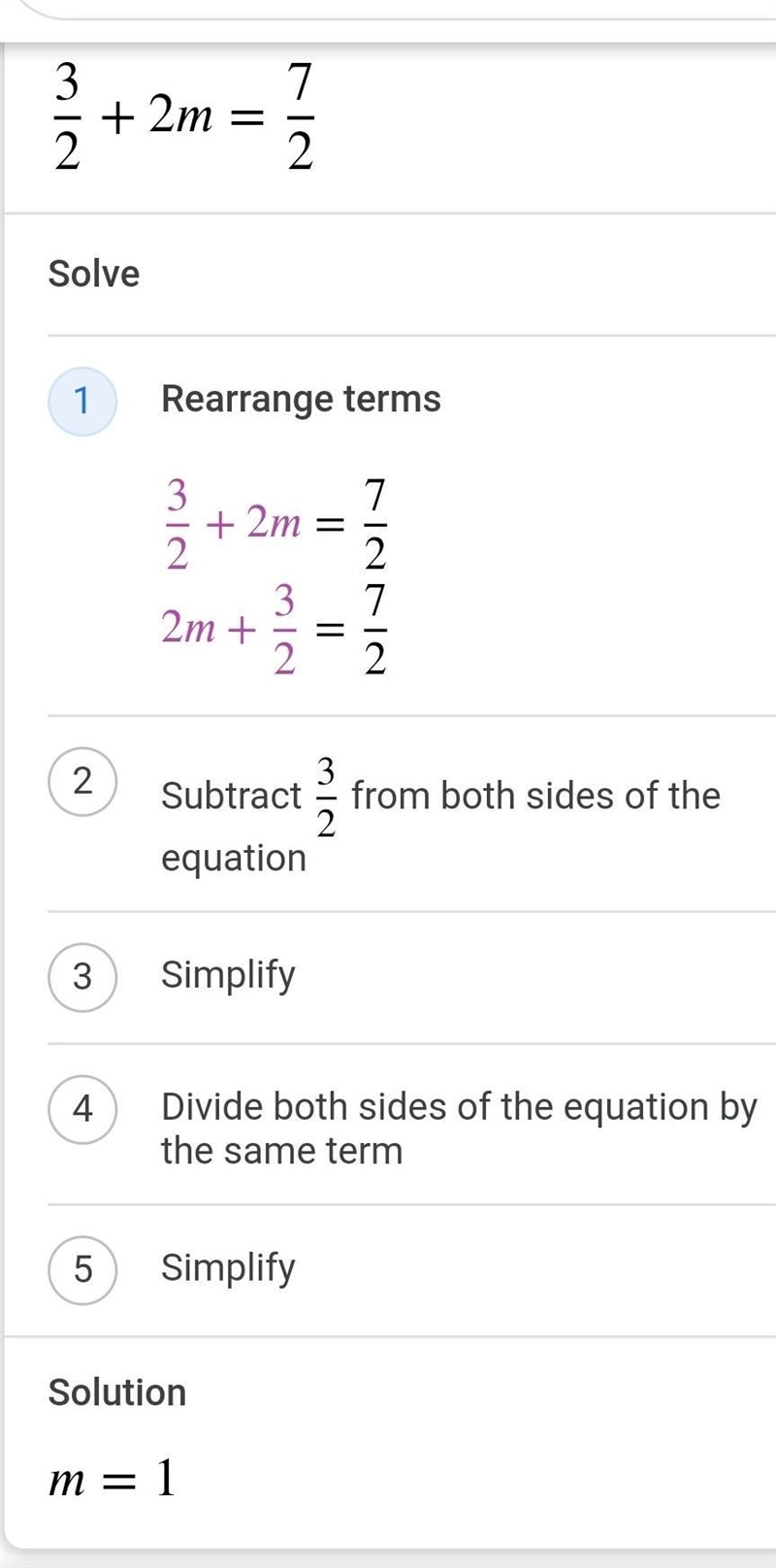 3/2+2m=7/2, find what the answer is-example-1