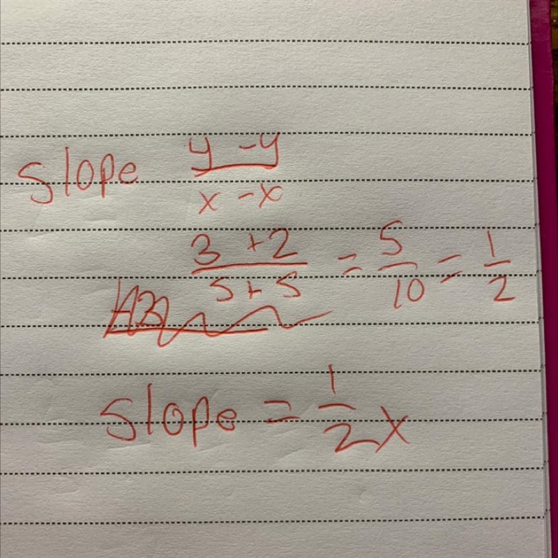 What is the slope of (-5,-2)(5,3) ?? show work pls...-example-1