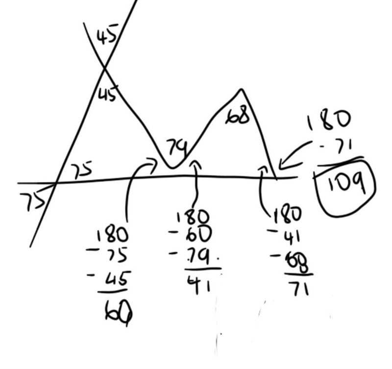 Find the missing angle​-example-1