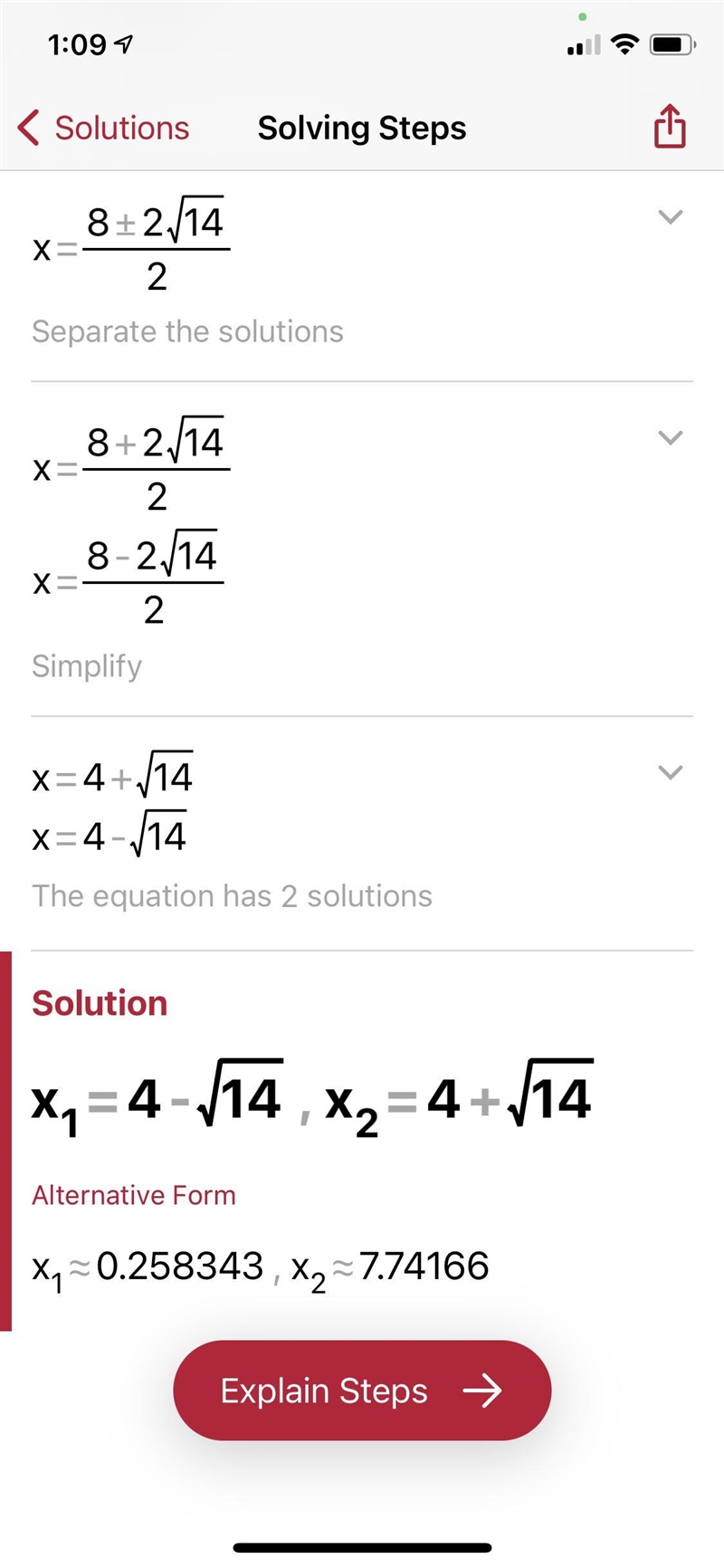 F(x) = - x ^ 2 + 8x - 2-example-1