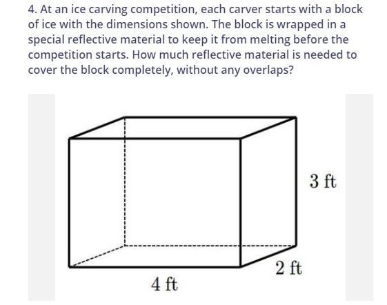 At an ice carving competition, each carver starts with a block of ice with the dimensions-example-1