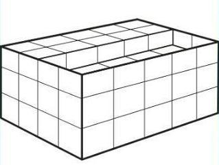 Sasha packed unit cubes into a prism, as shown. Which statement about the volume of-example-1