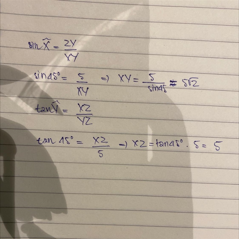 What is the following values of: XZ: XY:-example-1