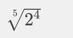 What is the radical form of the expression? 2 4/5 Enter your answer in the box.-example-1