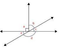 The measure of Angle d is 150°. What is the value of Measure of angle b + measure-example-1