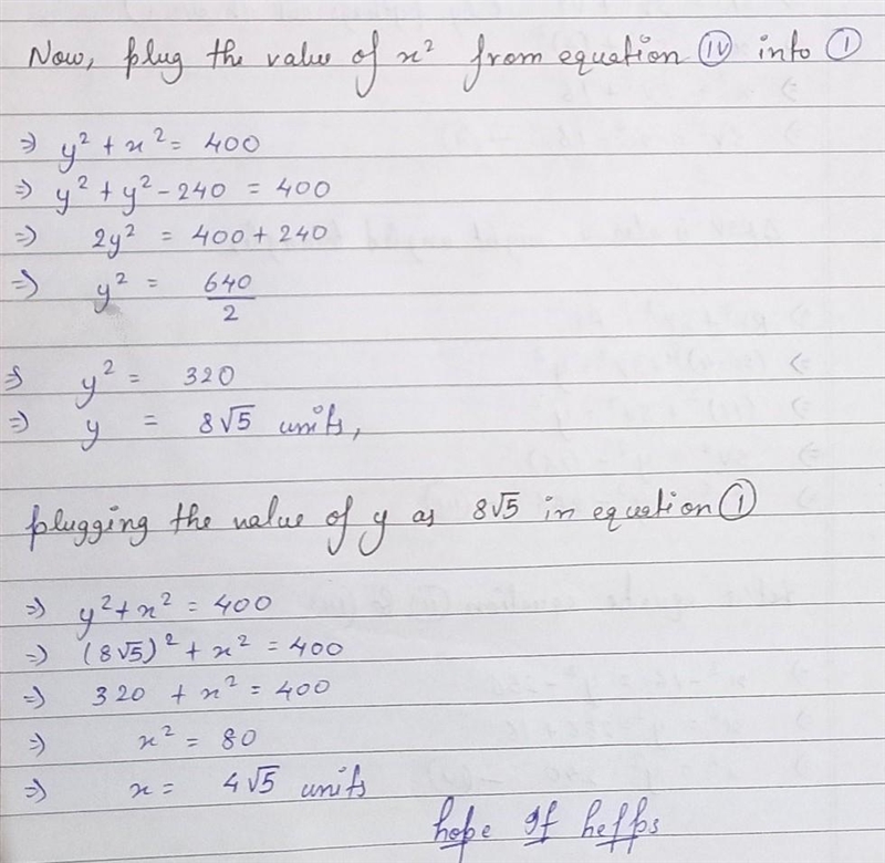 1. Find the value of x and round to the nearest tenth 2. Find the value of y and round-example-2