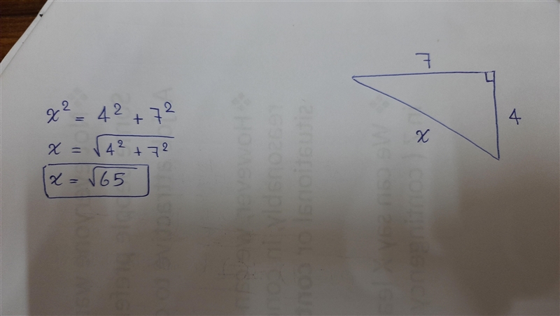 Find the value of x in the triangle shown below-example-1