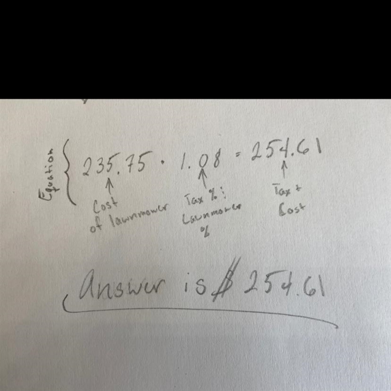 Mr. Garza is buying a new lawnmower. The lawnmower sells for $235.75. Sales tax is-example-1