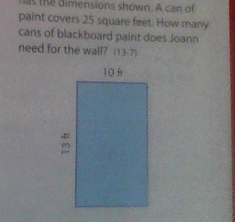 Joann decides to paint one wall in her room with blackboard paint. The wall has the-example-1