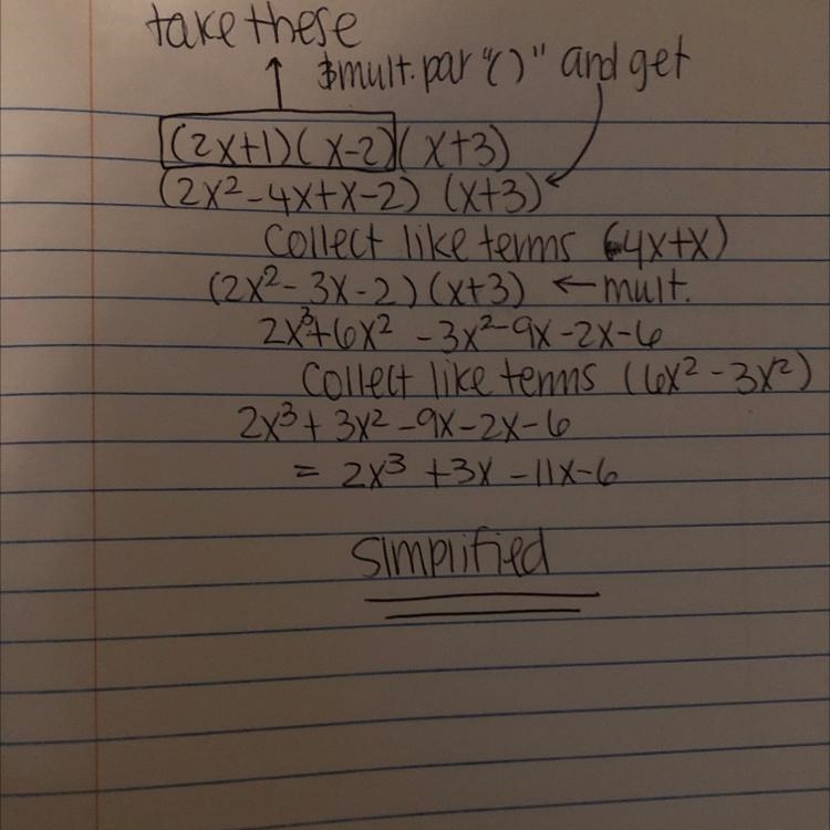 (2x + 1)(x-2)(x + 3)​-example-1