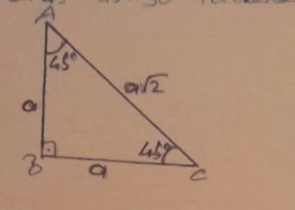 Find the length of side x in simplest radical form with a rational denominator.-example-1