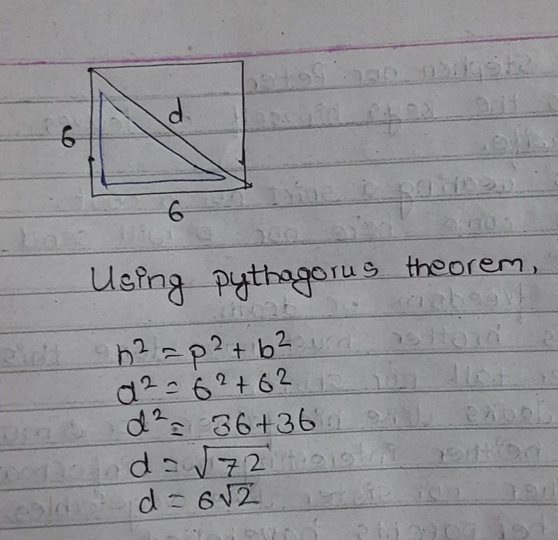 The distance of d across the square-example-1