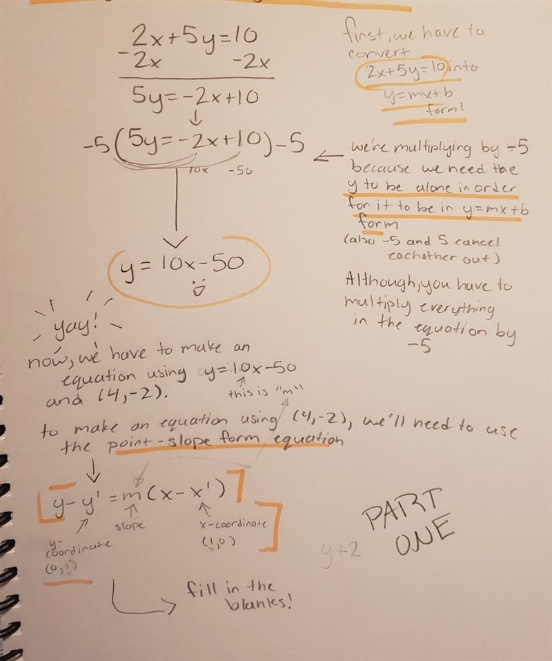 Find the equation of the line that passes through the point (4,-2) and is parallel-example-1