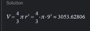 Find the volume of the sphere d=18-example-1