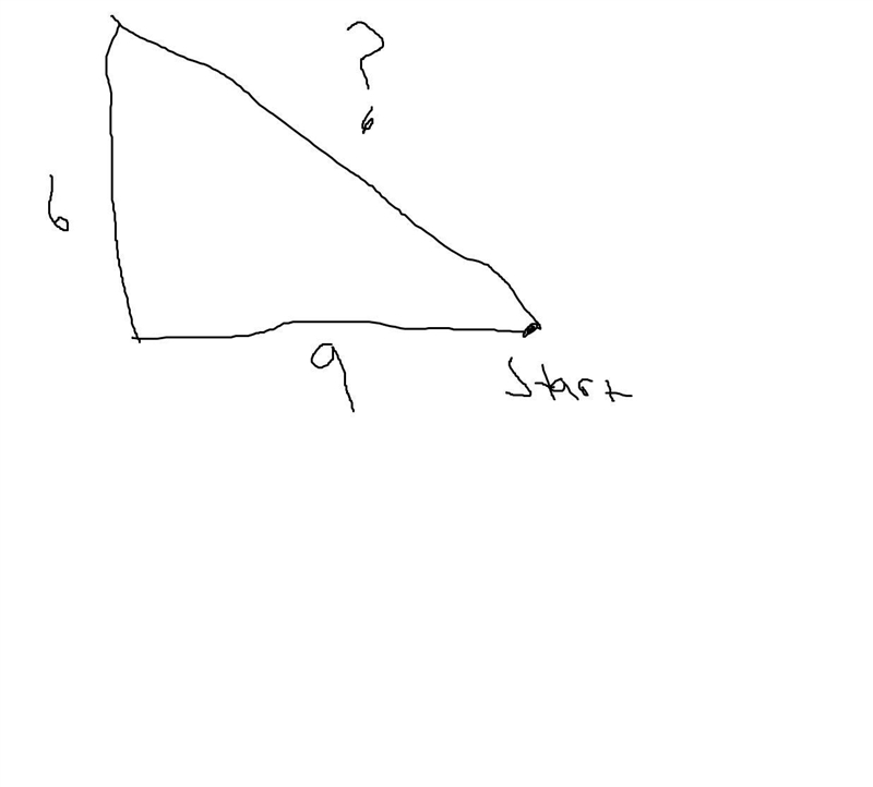 Can somebody explain how to slove this (it’s not 9+6=15 btw) You start driving west-example-1