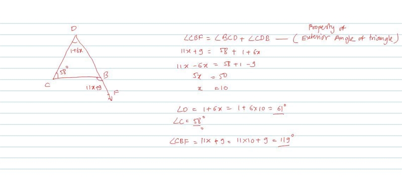 Solve x find the missing Angles-example-1