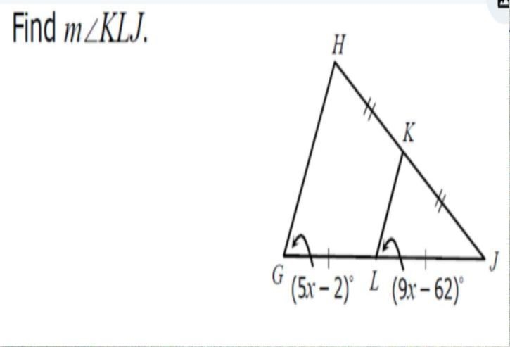 Find KJL (5x-2) (9x-62)-example-1