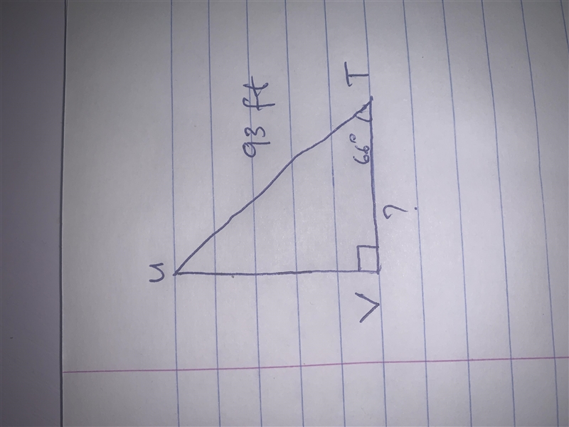 + deltamath.com/student/solve/13017914/trig Findside 1 watch help video In ATUV, the-example-1