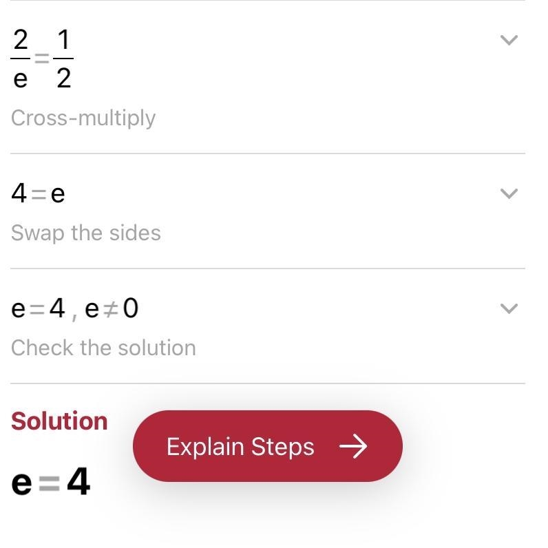 Help for Financial algebra problem! Close up on the fractions: 7/e - 1/2 =5/e-example-1