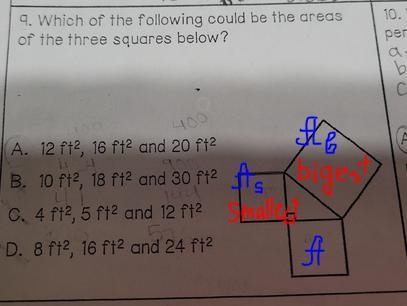 #9 Can anyone please help me, this is Pythagoras Theorem Converse.-example-1