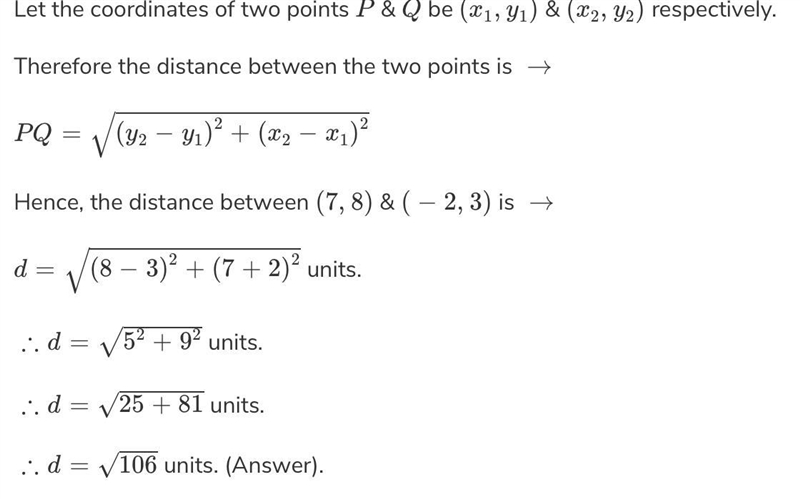 What is the distance between (2, 8) and (-7,8)? units​-example-1