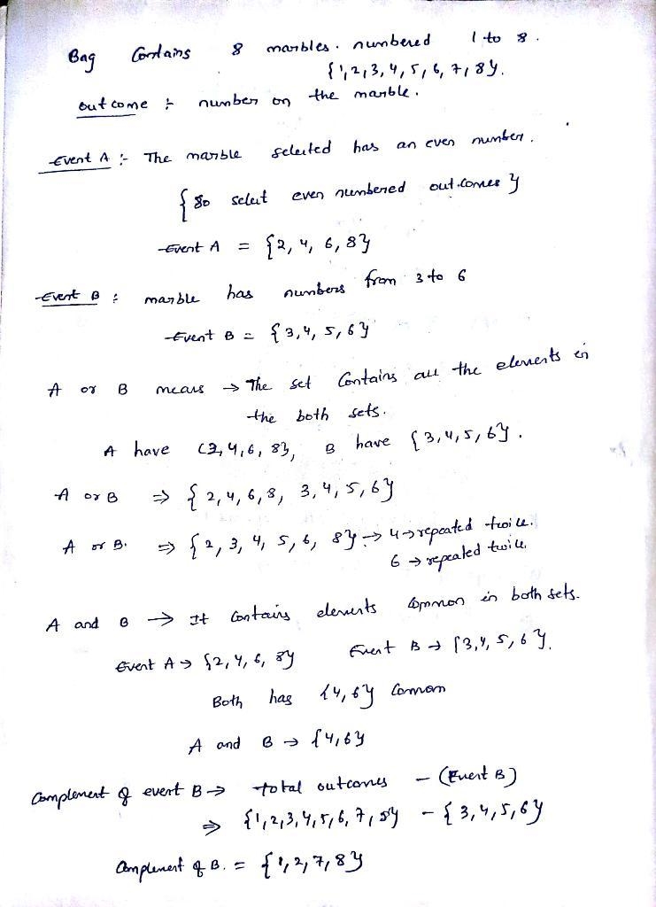 A marble is selected from a bag containing eight marbles numbered 1 to 8. The number-example-1