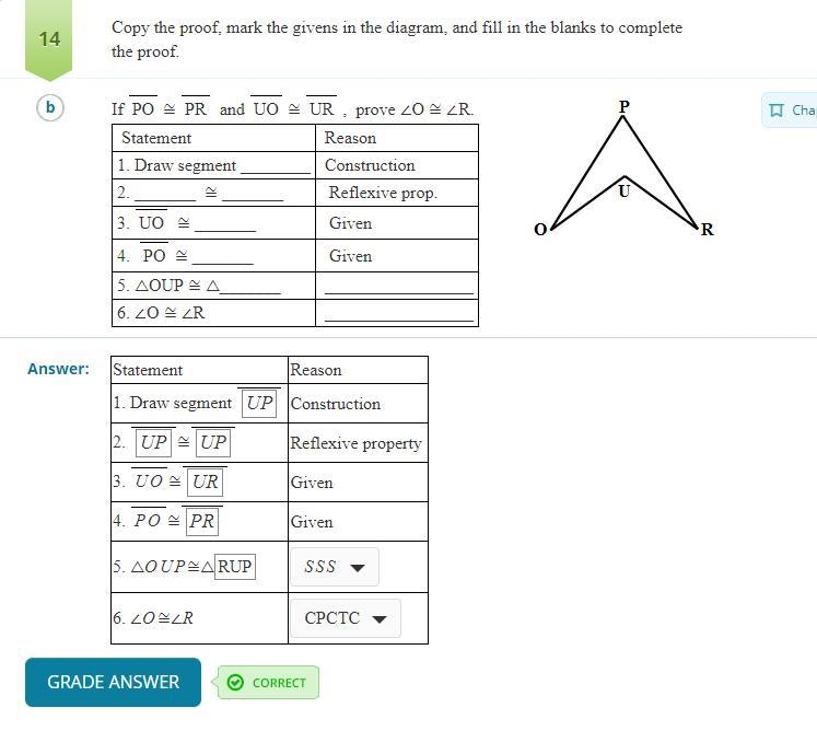 Copy the proof on paper, mark the givens in the diagram, and fill in the blanks to-example-1