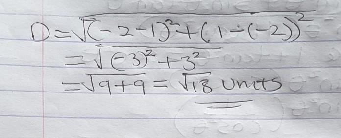 Find the distance between the two points, and explain if you want to.-example-1