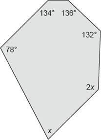 Determine the value of x. Question 18 options: A) 160° B) 78° C) 240° D) 80°-example-1