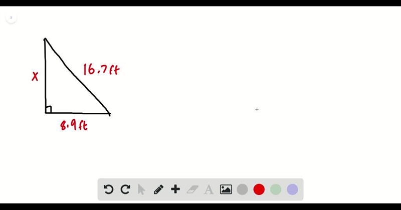 MODELING WITH MATHEMATICS The fire escape forms a right triangle, as shown. Use the-example-1