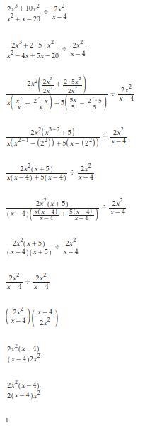 (2x^3+10x^2)/(x^2+x-20) divided by (2x^2)/(x-4)-example-1