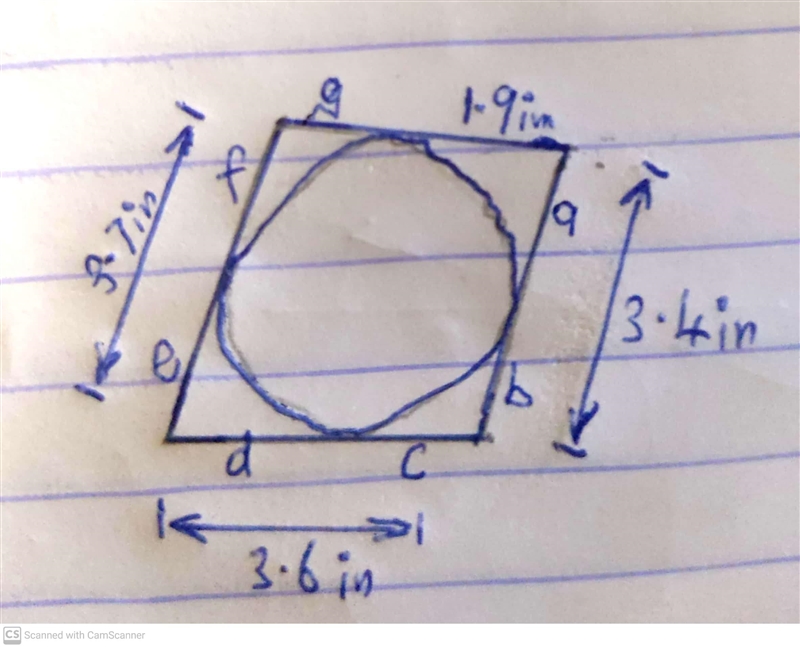 5. Each polygon circumscribes a circle. Find the perimeter. 1.9 in. 3.7 in. in 3.6 in-example-1