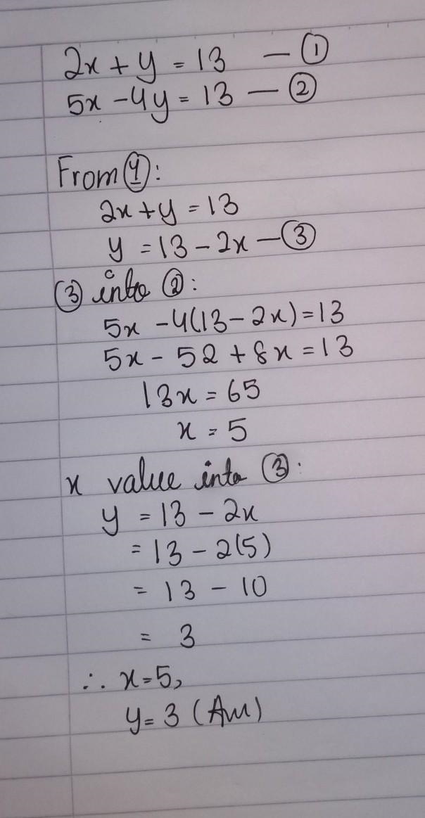 Simultaneous Equation-example-1